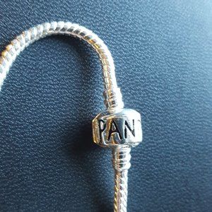 Pandora Silver Barrell Clasp Charm necklace